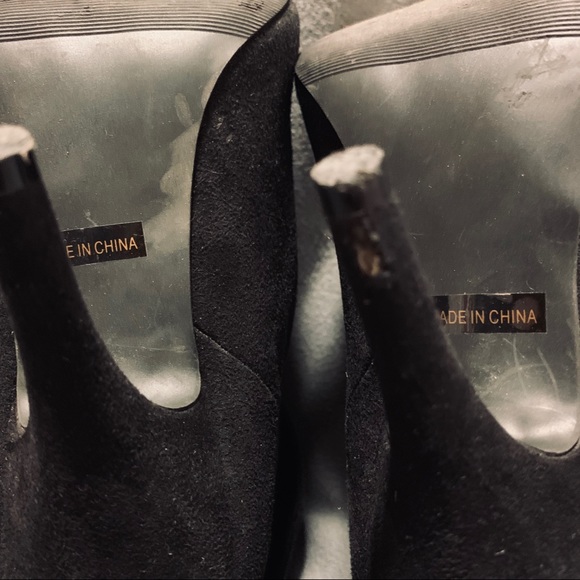 Black and Gold Booties - Picture 4 of 4